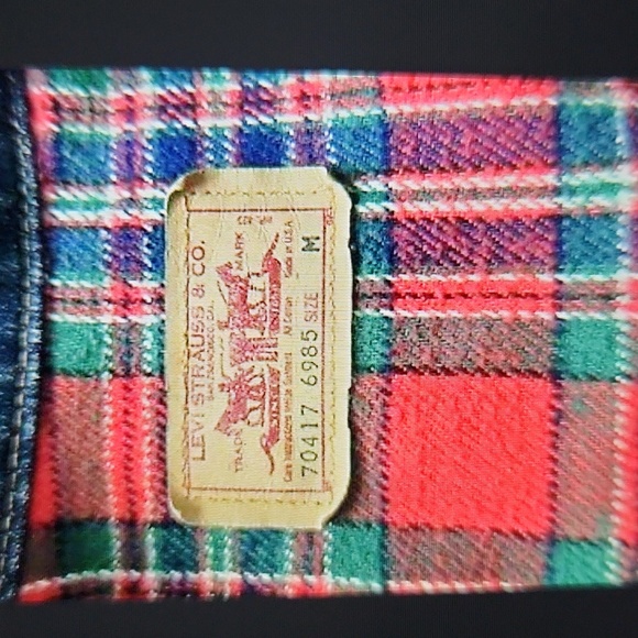Vintage 80s Levi's jean jacket Flannel lining - Picture 2 of 6